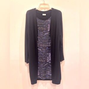 Akris Punto size 12 silk and wool dress (silk in the front, sweater in the back)